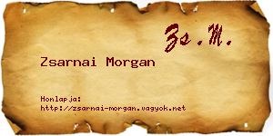 Zsarnai Morgan névjegykártya